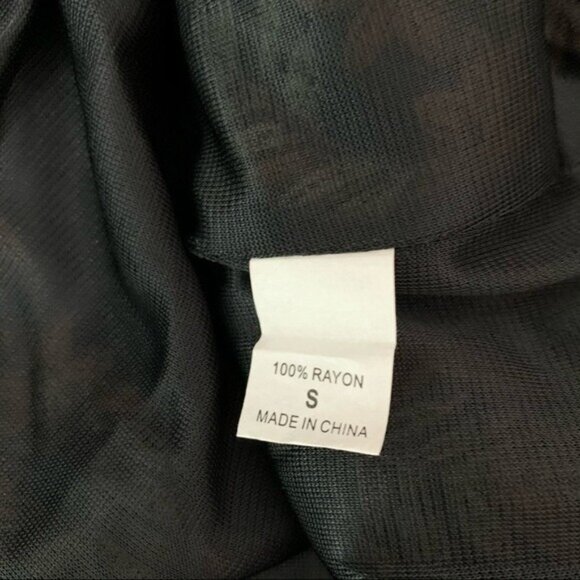 Theme Black Embroidered Boho Tunic Dress Small Floral Peasant Festival Retro - Picture 6 of 6